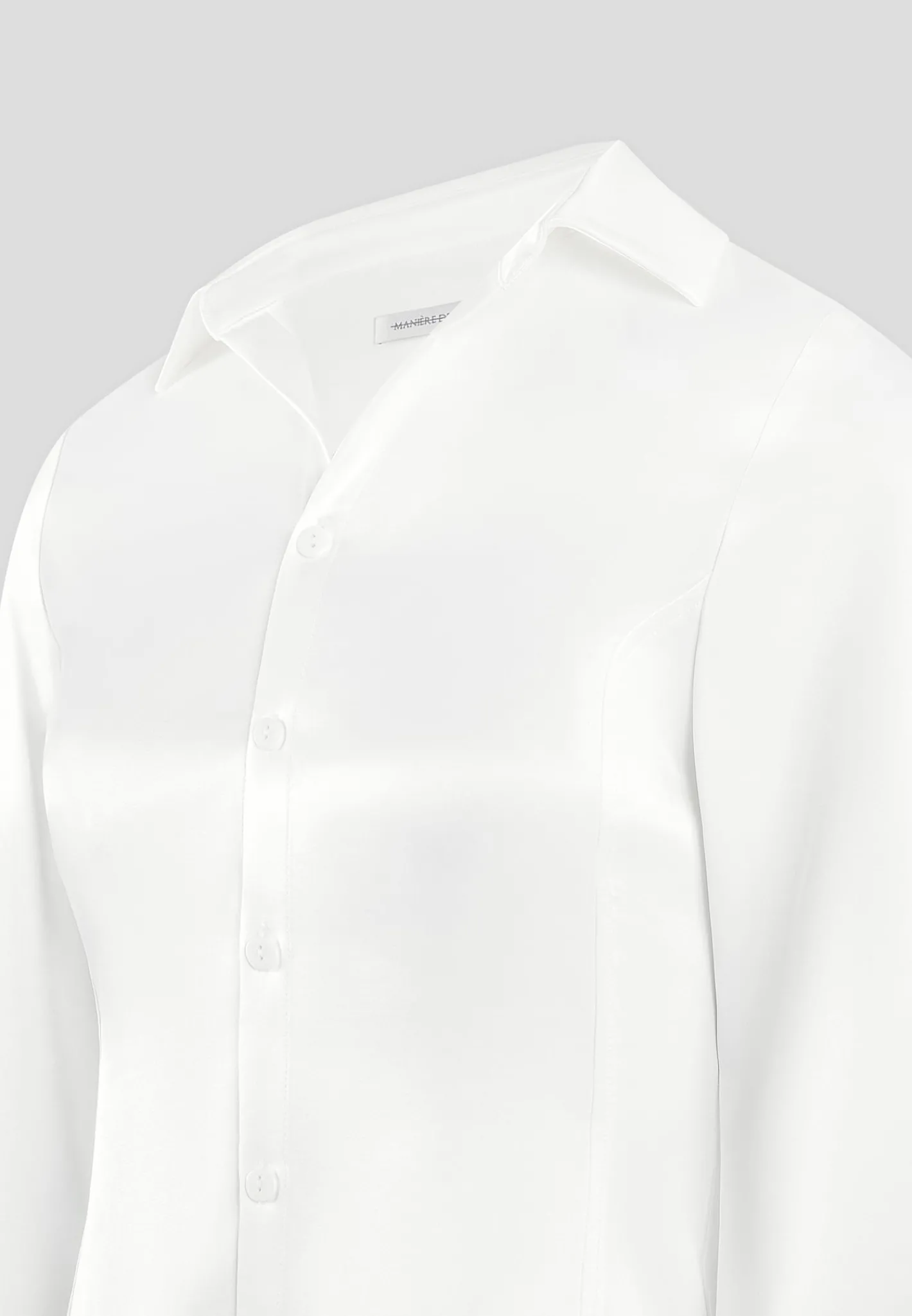 Angled Satin Shirt -^Manière De Voir Fashion