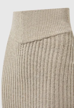 Angled Waist Knit Maxi Skirt - Beige Marl^Manière De Voir Outlet