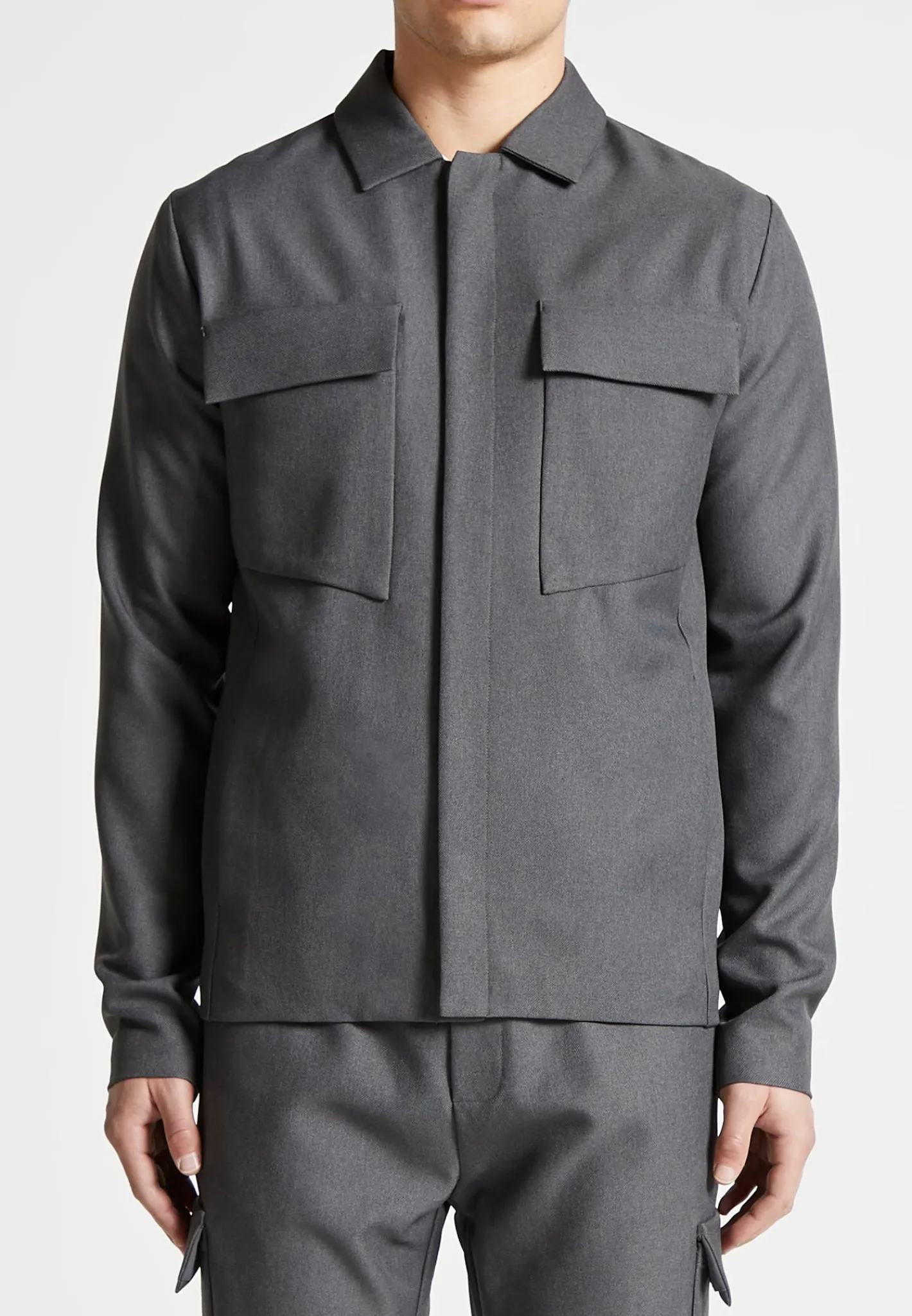 Angular Pocket Overshirt - Marl^Manière De Voir Outlet