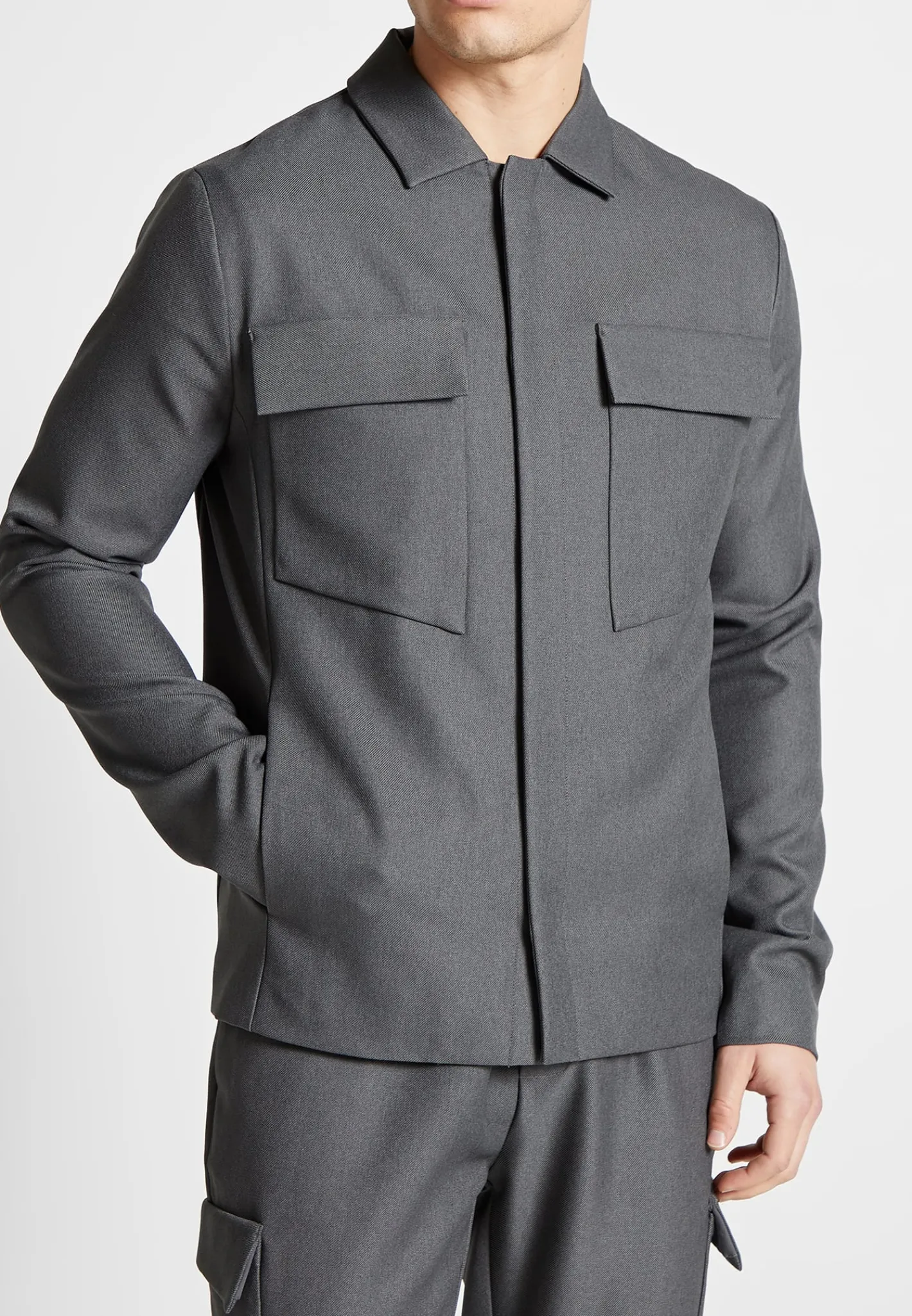 Angular Pocket Overshirt - Marl^Manière De Voir Outlet