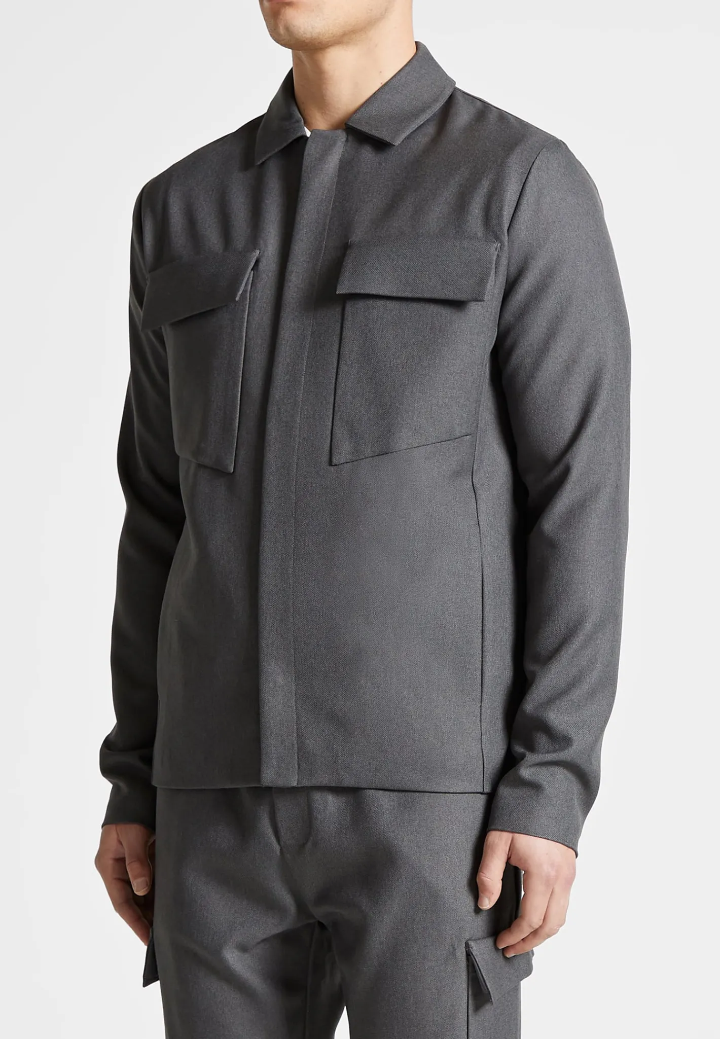 Angular Pocket Overshirt - Marl^Manière De Voir Outlet