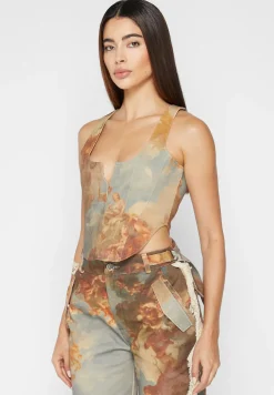 Art Corset Top -^Manière De Voir New