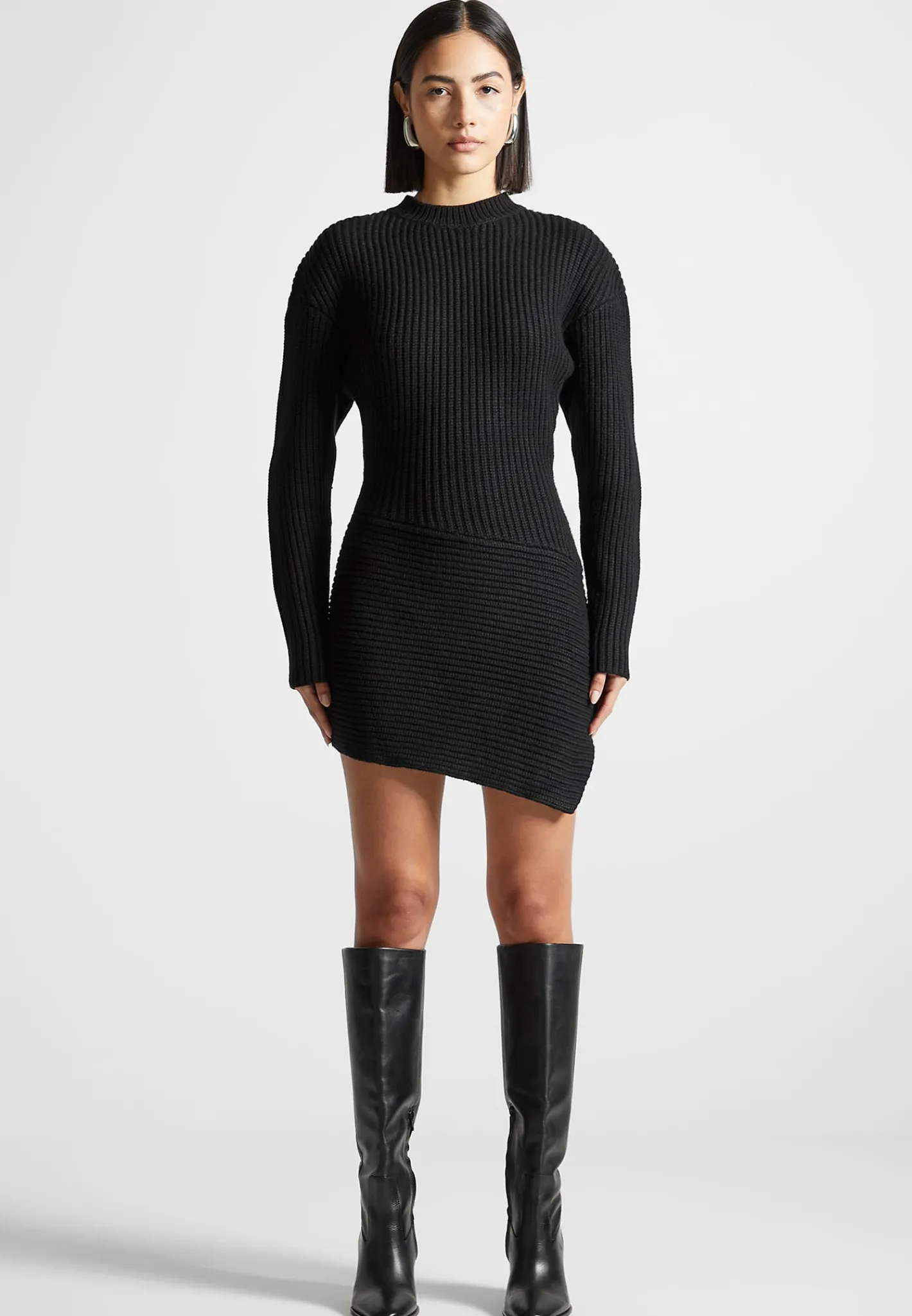 Asymmetric Knit Jumper Dress -^Manière De Voir Outlet