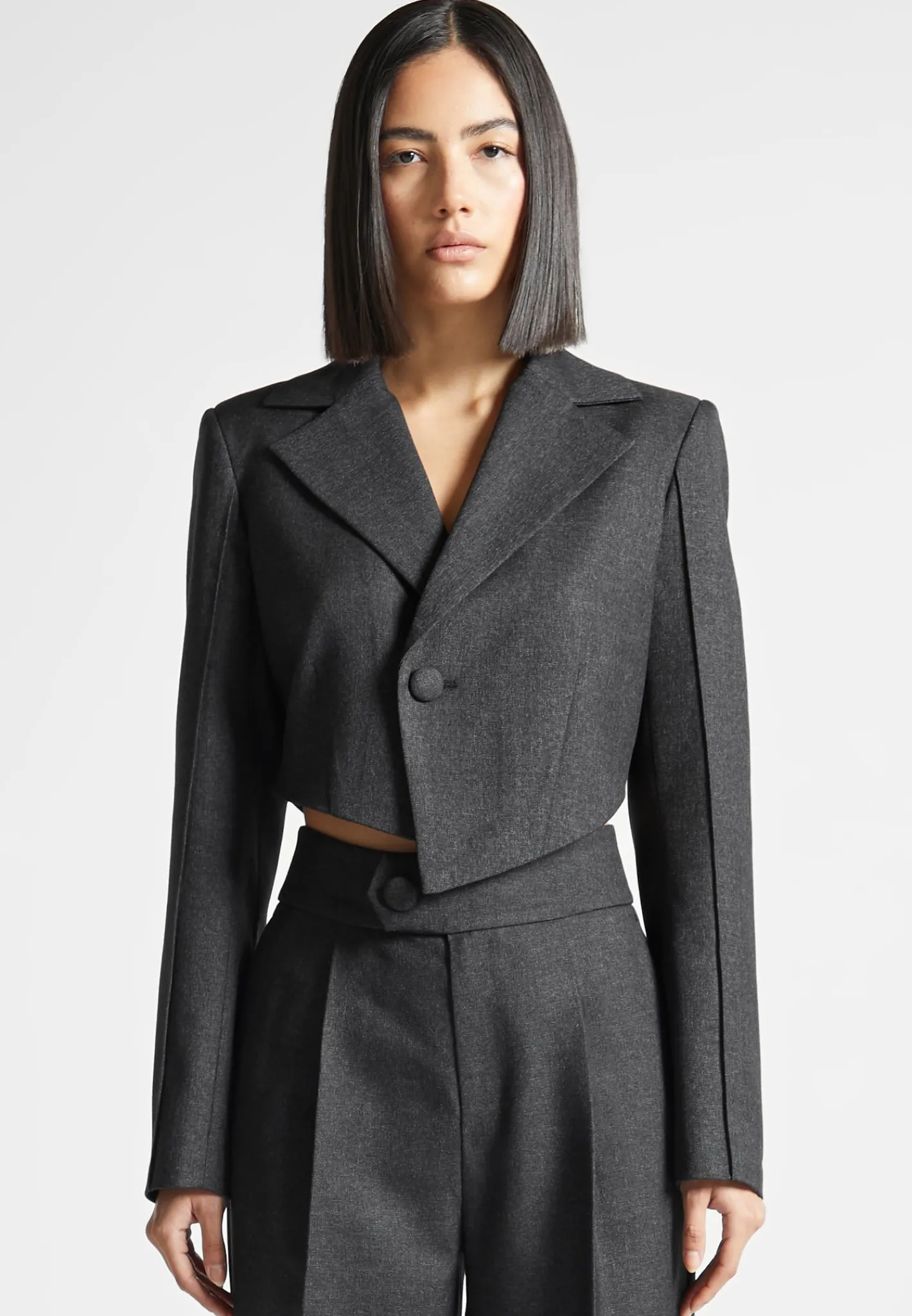 Asymmetric Tailored Cropped Blazer -^Manière De Voir Online