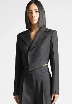 Asymmetric Tailored Cropped Blazer -^Manière De Voir Online