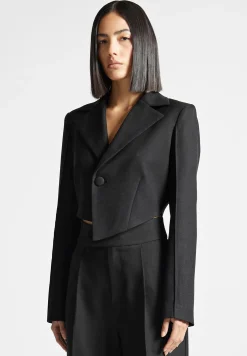 Asymmetric Tailored Cropped Blazer -^Manière De Voir Best