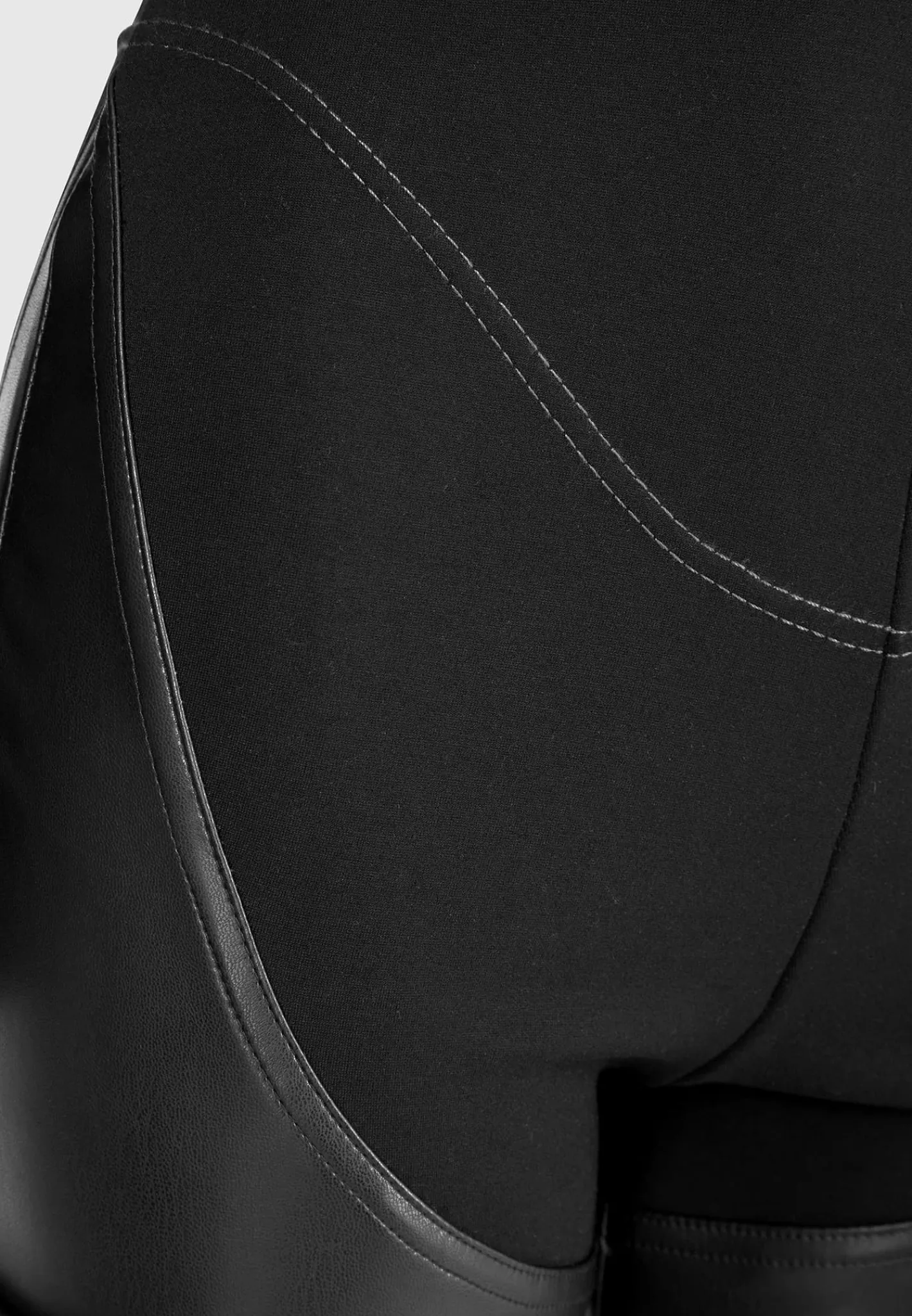 Bandage and Vegan Leather Racer Neck Cargo Pocket Jumpsuit -^Manière De Voir Outlet