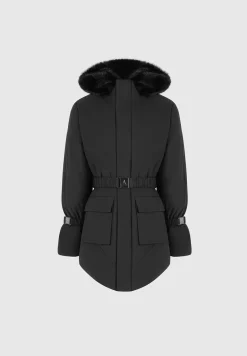 Belted Plush Lined Long Coat -^Manière De Voir Discount