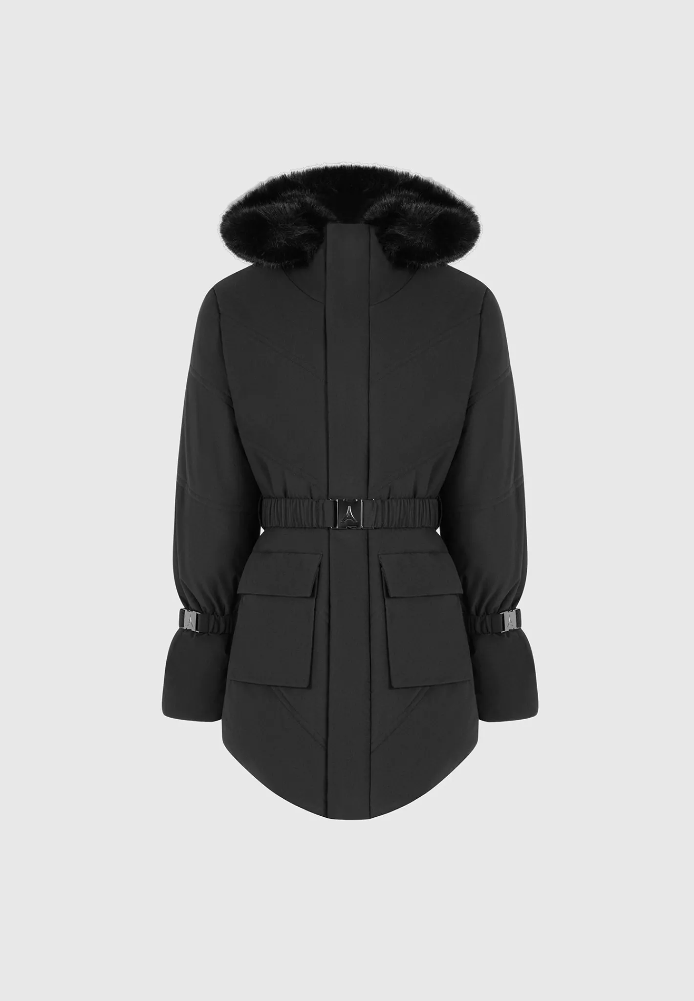 Belted Plush Lined Long Coat -^Manière De Voir Discount