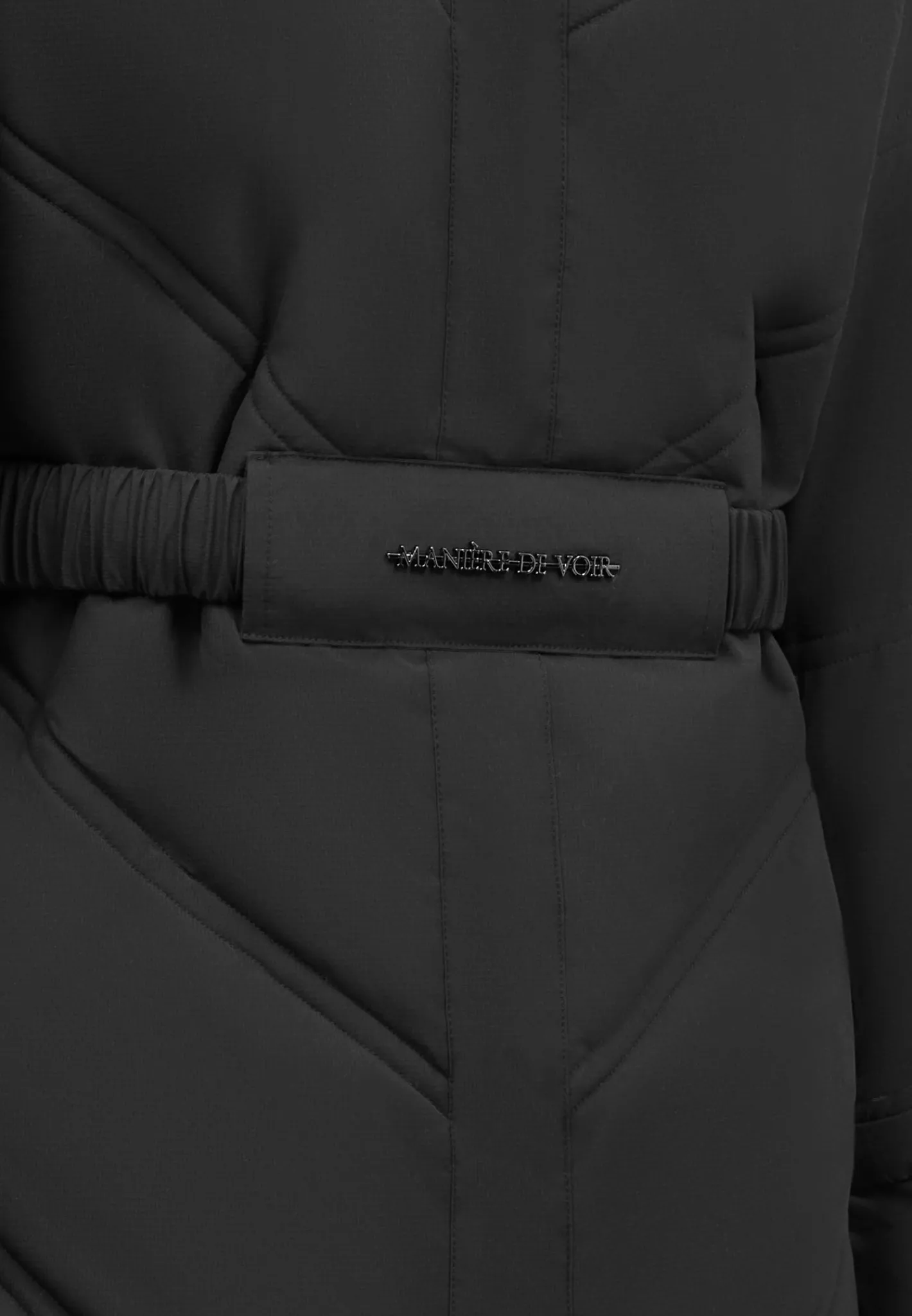 Belted Plush Lined Long Coat -^Manière De Voir Discount