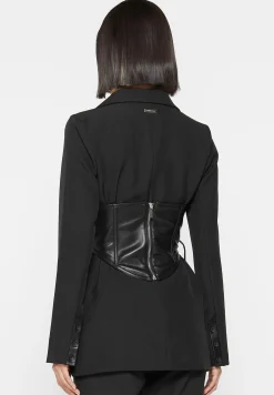 Blazer with Vegan Leather Corset -^Manière De Voir Outlet