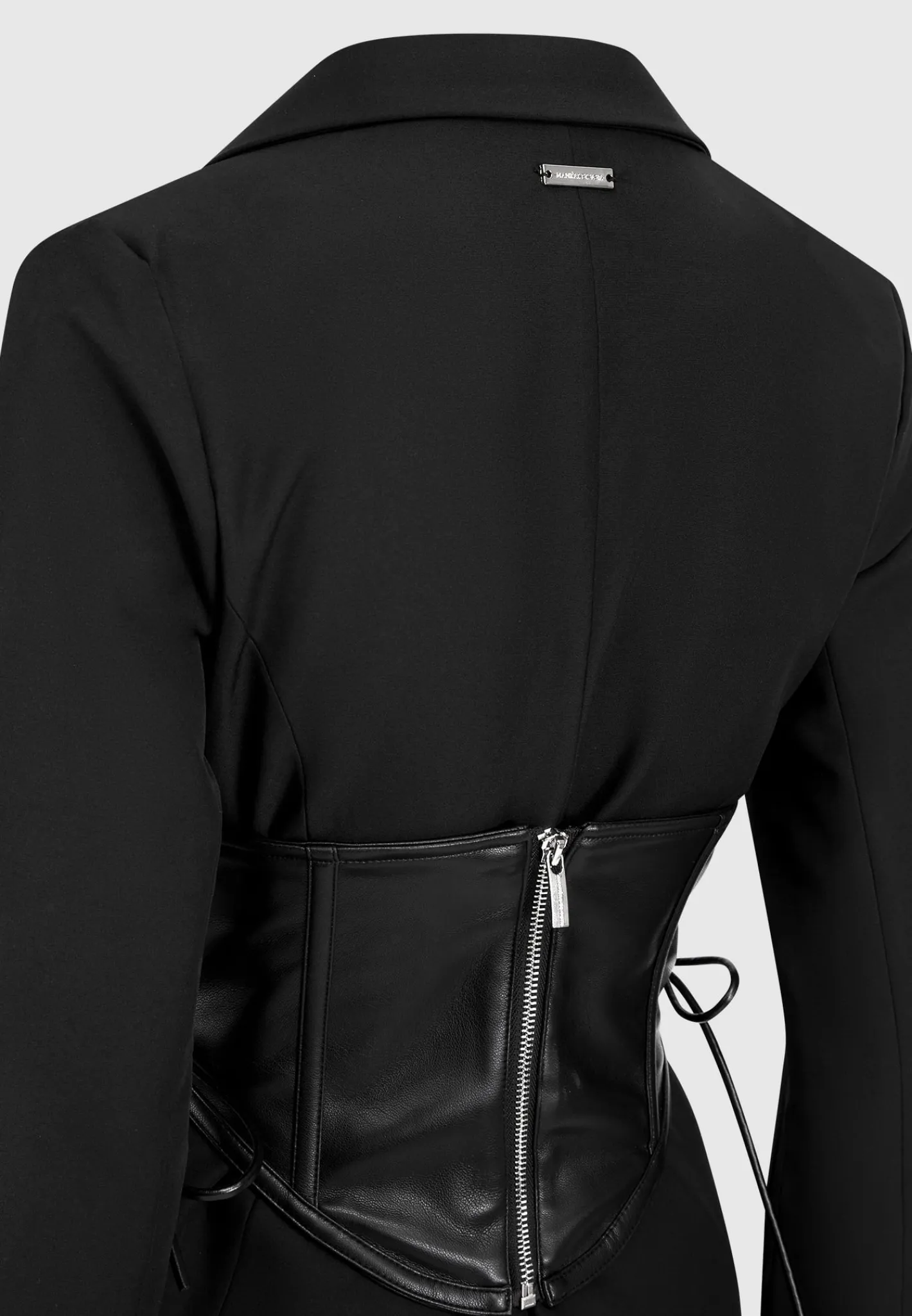 Blazer with Vegan Leather Corset -^Manière De Voir Outlet