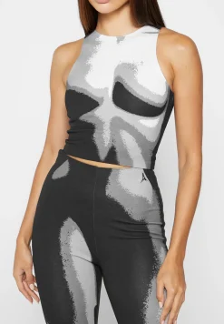 Body Print Racer Top -^Manière De Voir Clearance
