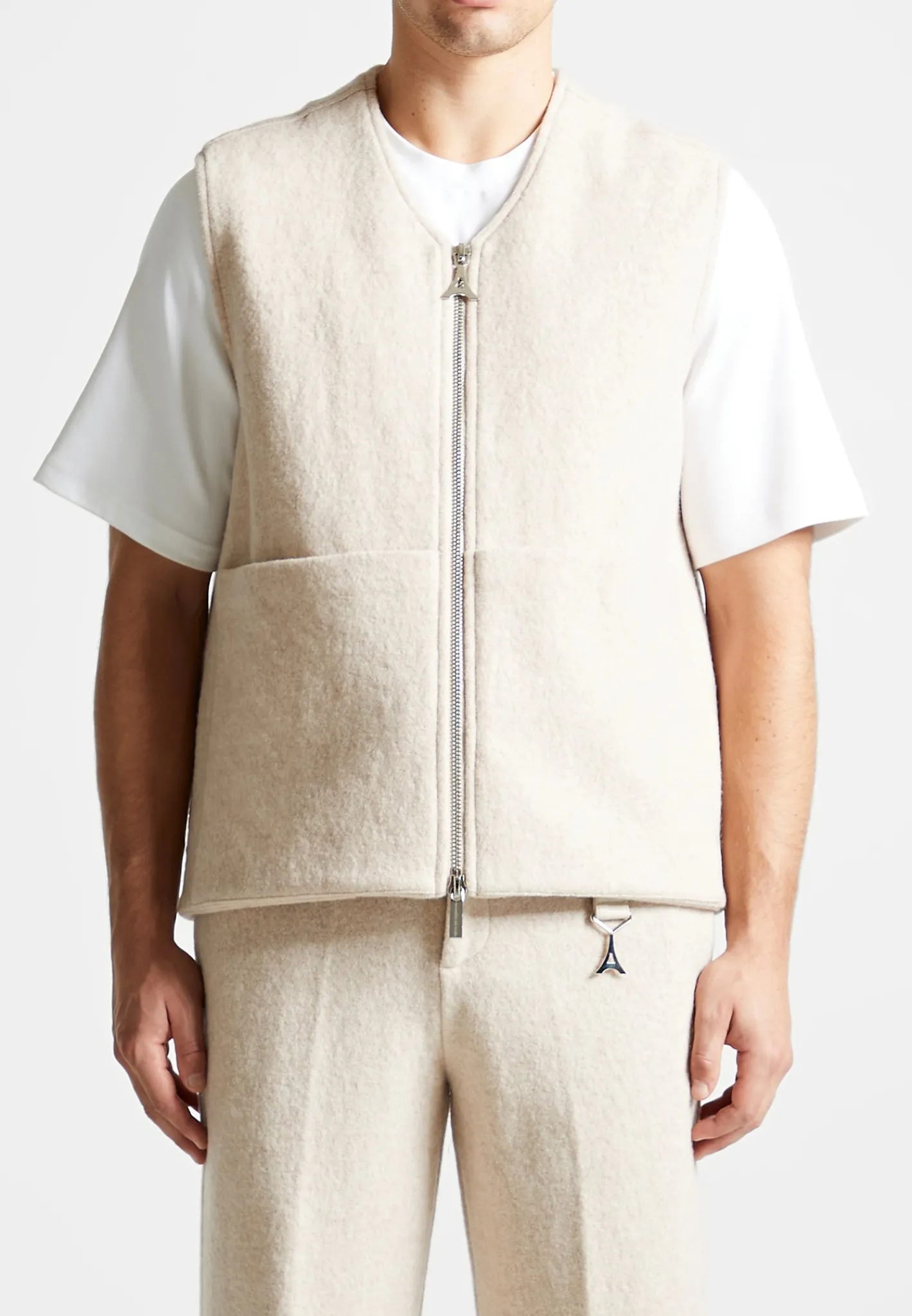 Boiled Wool Gilet -^Manière De Voir New