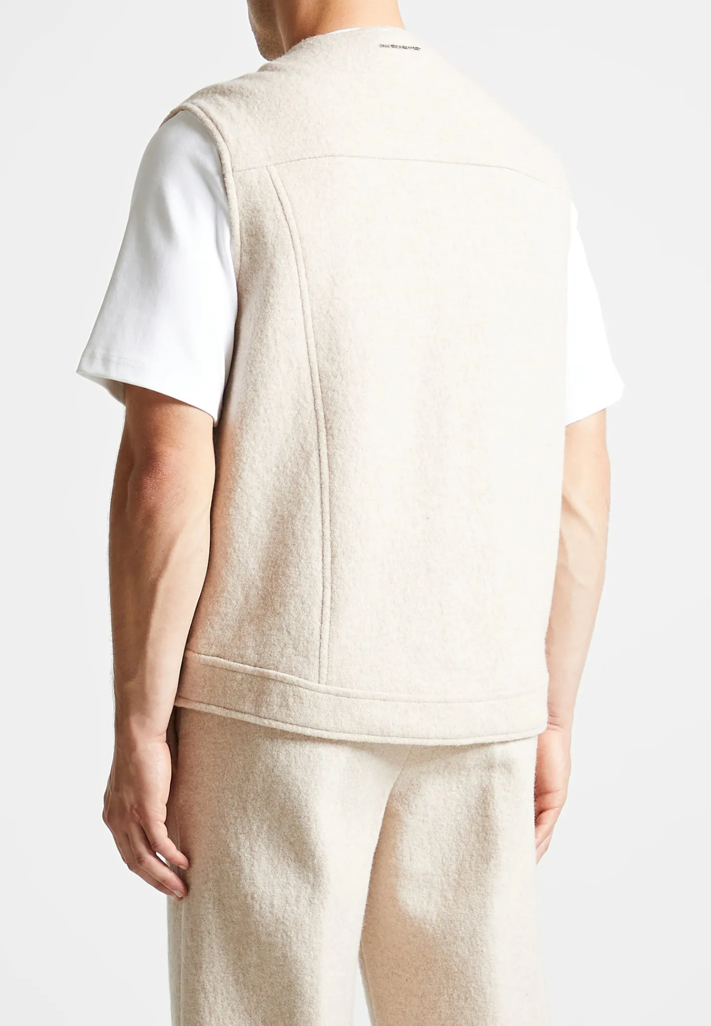 Boiled Wool Gilet -^Manière De Voir New