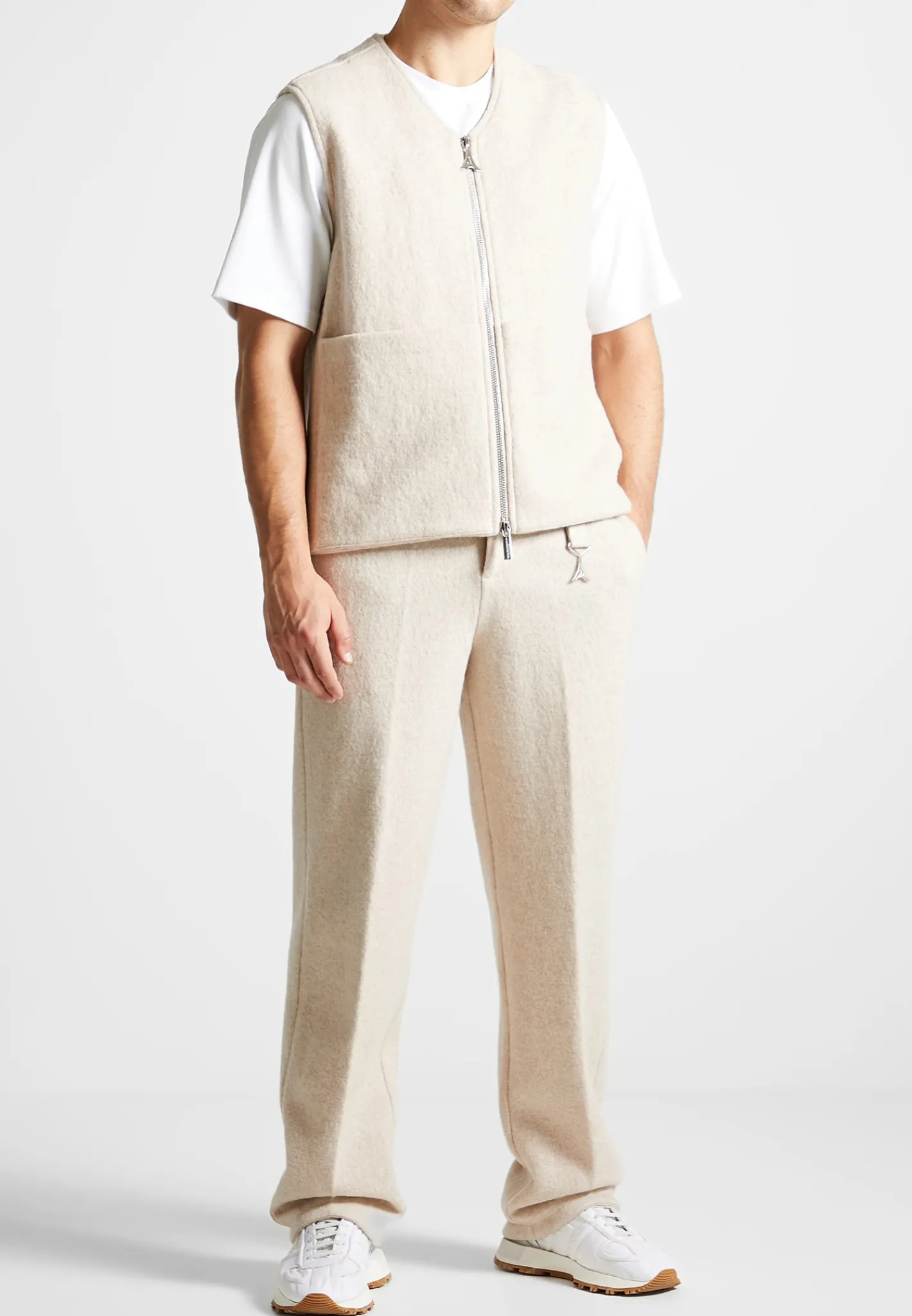 Boiled Wool Tailored Trousers -^Manière De Voir Clearance