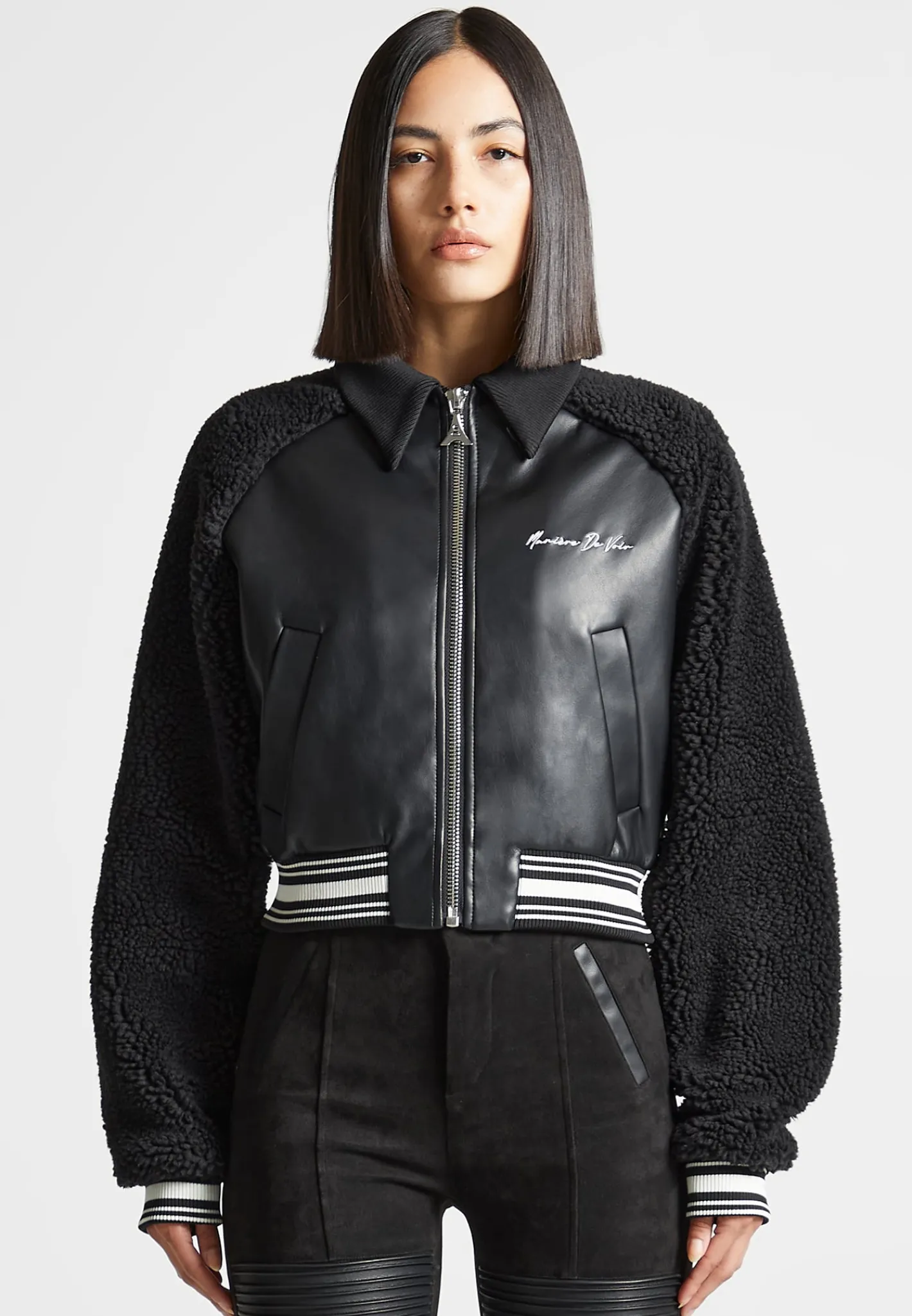 Borg Varsity Jacket -^Manière De Voir Fashion