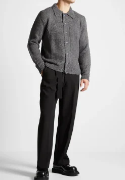 Boucle Knit Button Up Cardigan -^Manière De Voir Sale