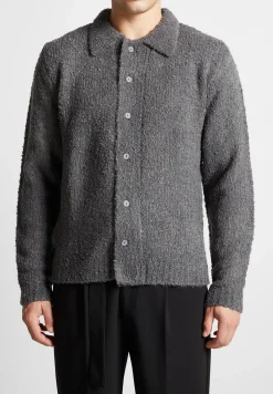 Boucle Knit Button Up Cardigan -^Manière De Voir Sale