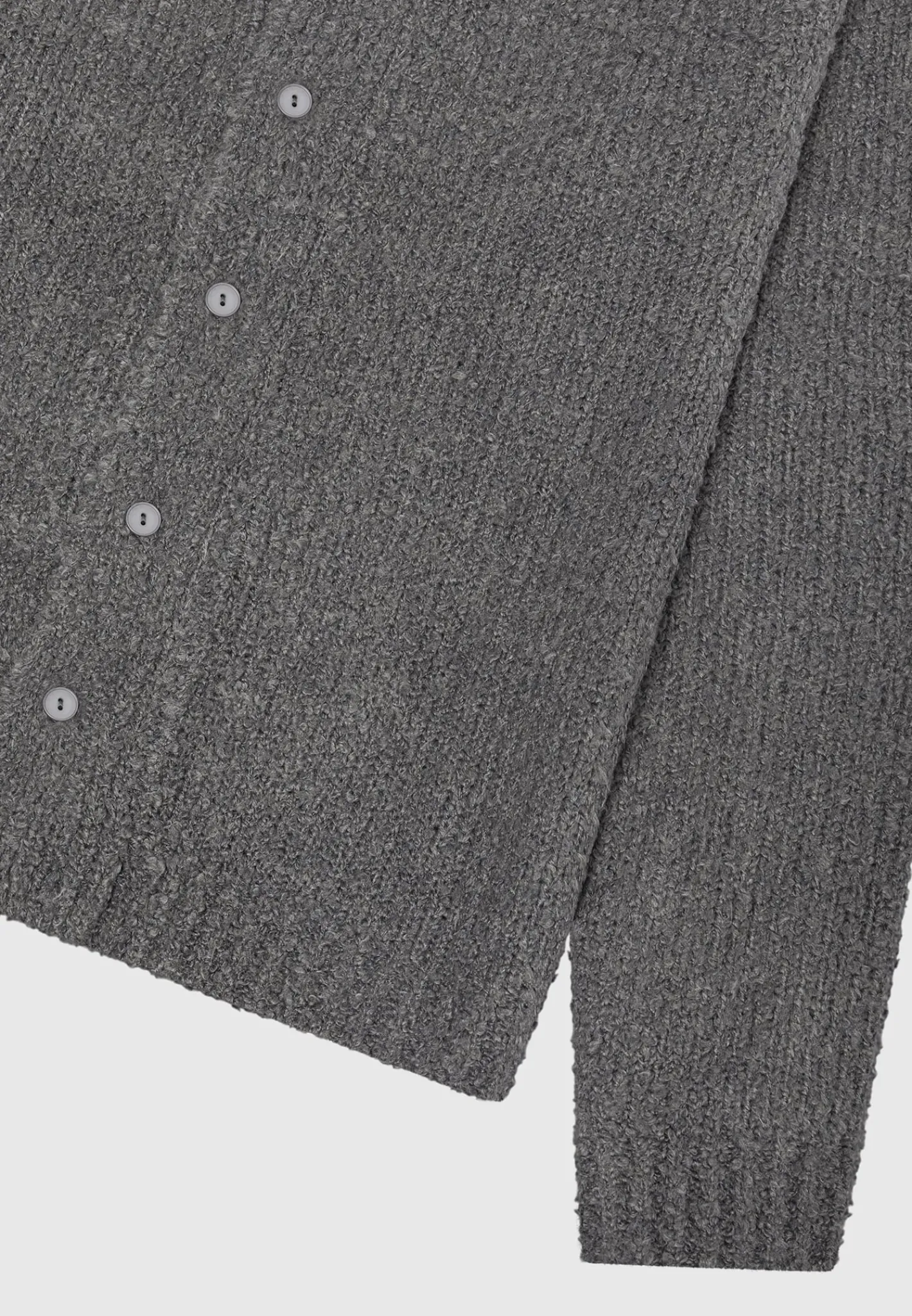 Boucle Knit Button Up Cardigan -^Manière De Voir Sale