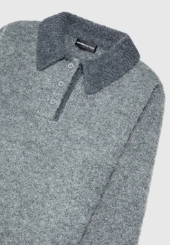 Boucle Knit Contrast Polo Jumper -^Manière De Voir Online