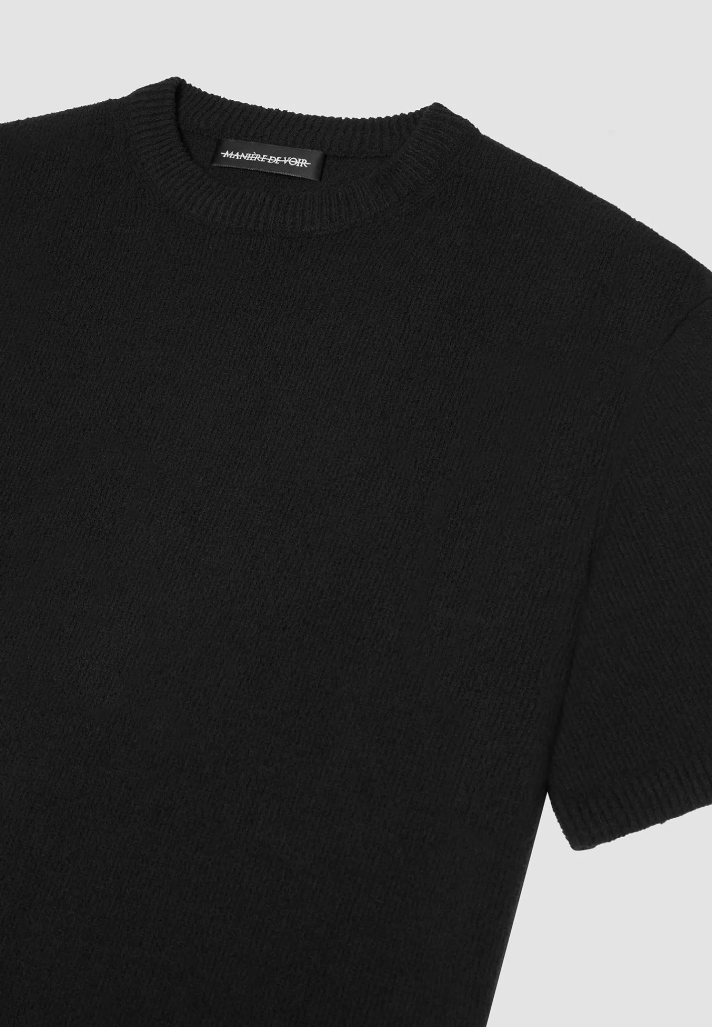 Boucle Knit Oversized Fit T-Shirt -^Manière De Voir Fashion