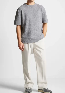 Boucle Knit Oversized Fit T-Shirt - Grey Marl^Manière De Voir Hot