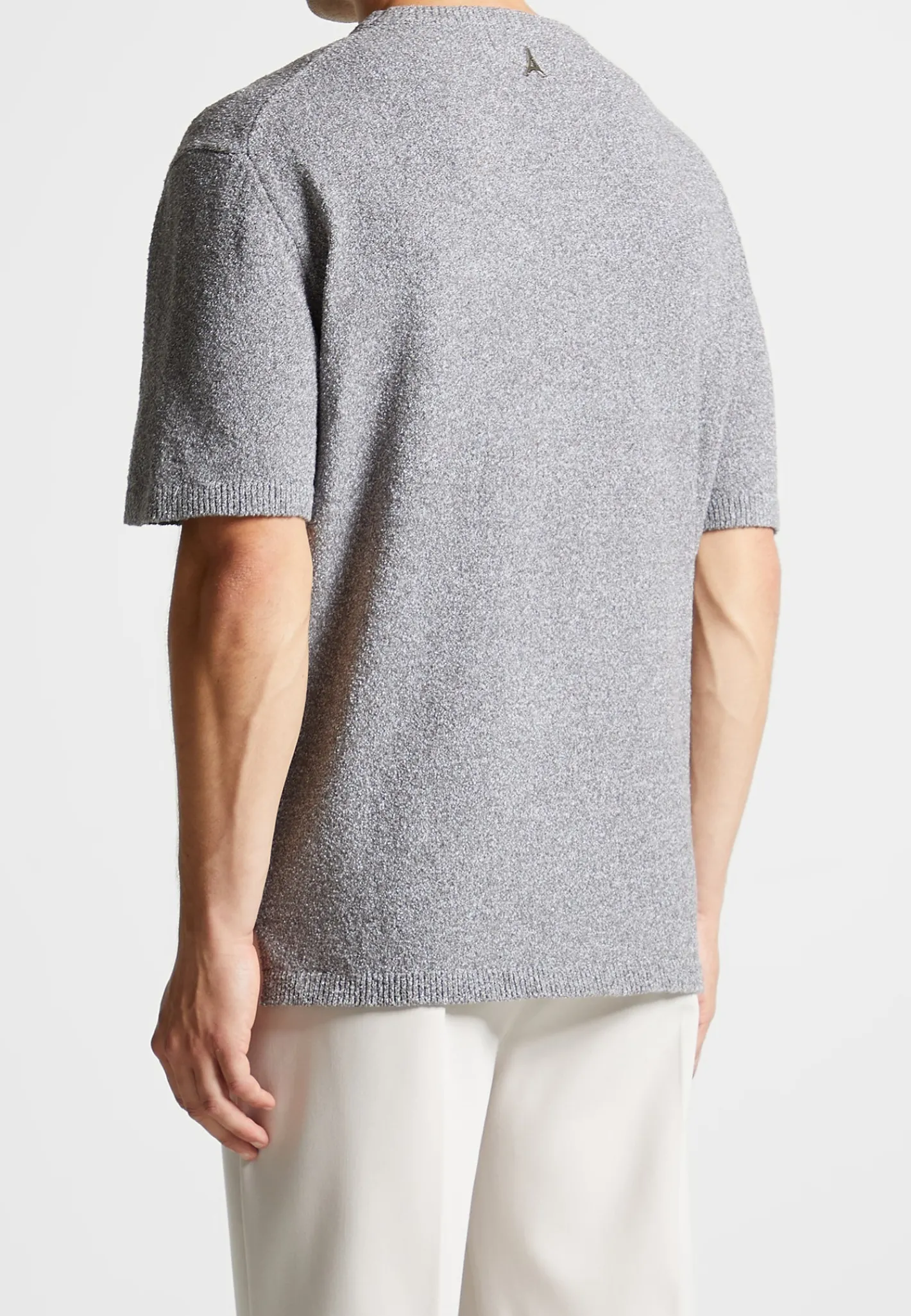 Boucle Knit Oversized Fit T-Shirt - Grey Marl^Manière De Voir Hot