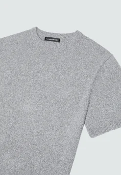 Boucle Knit Oversized Fit T-Shirt - Grey Marl^Manière De Voir Hot