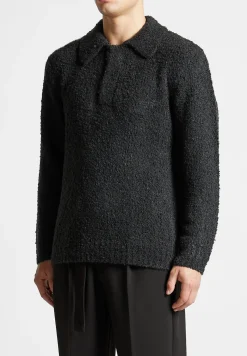 Boucle Knit Polo Jumper -^Manière De Voir Discount