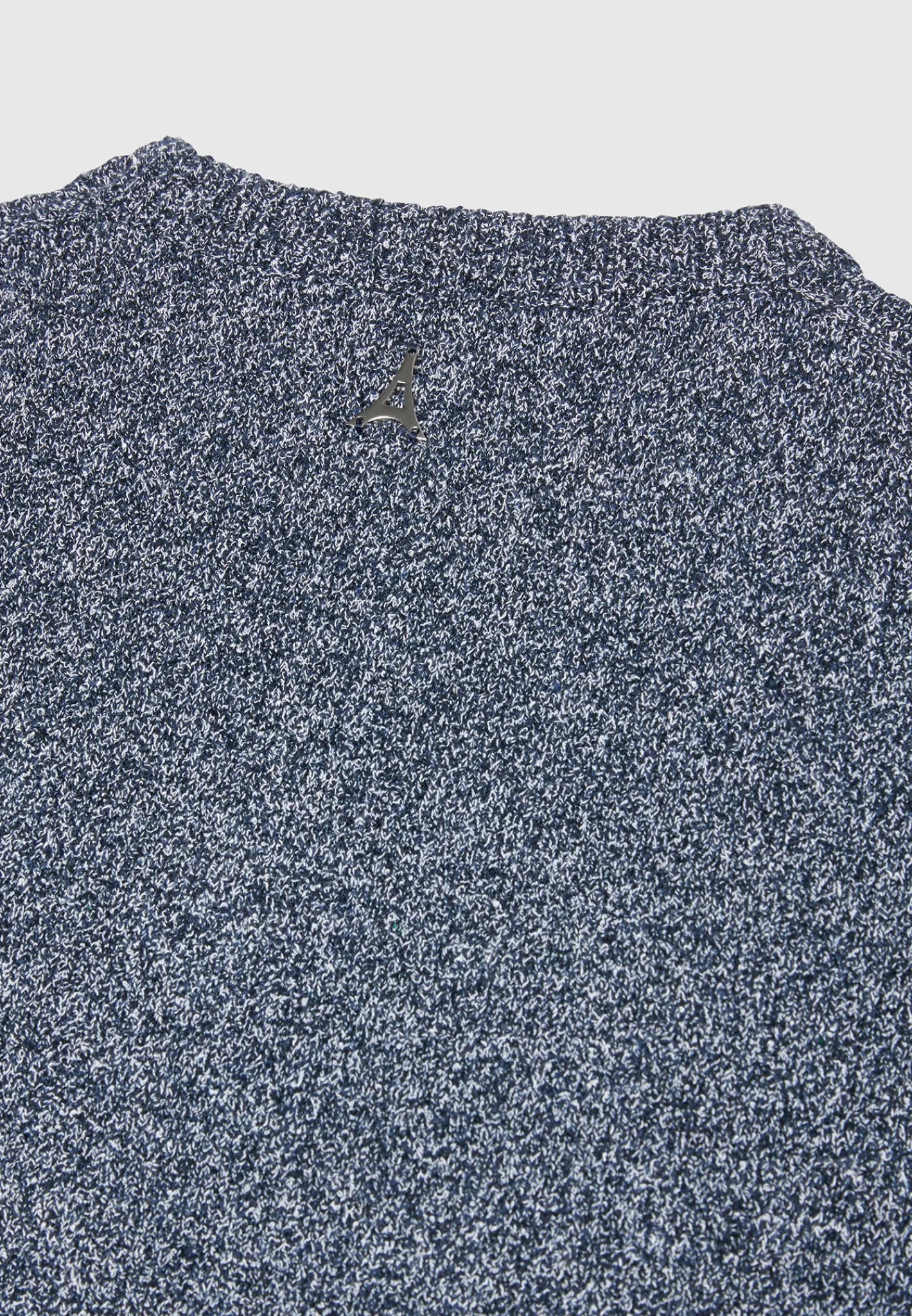 Boucle Knit Regular Fit T-Shirt - Navy Marl^Manière De Voir Hot