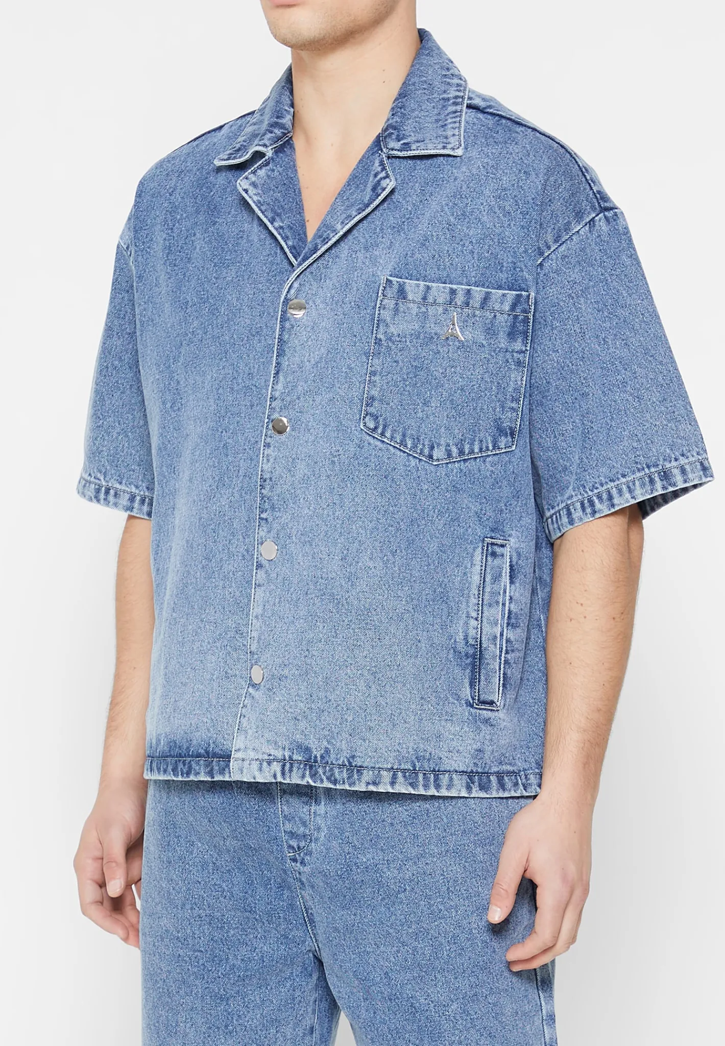 Boxy Denim Shirt - Mid^Manière De Voir New