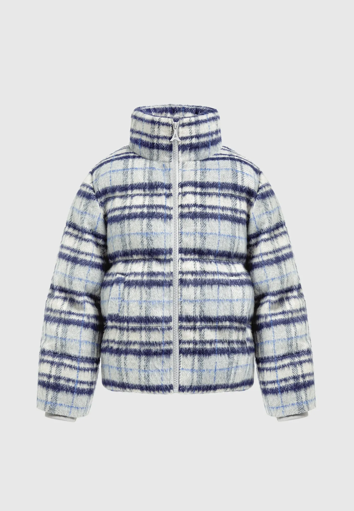 Brushed Check Puffer Jacket -^Manière De Voir Clearance