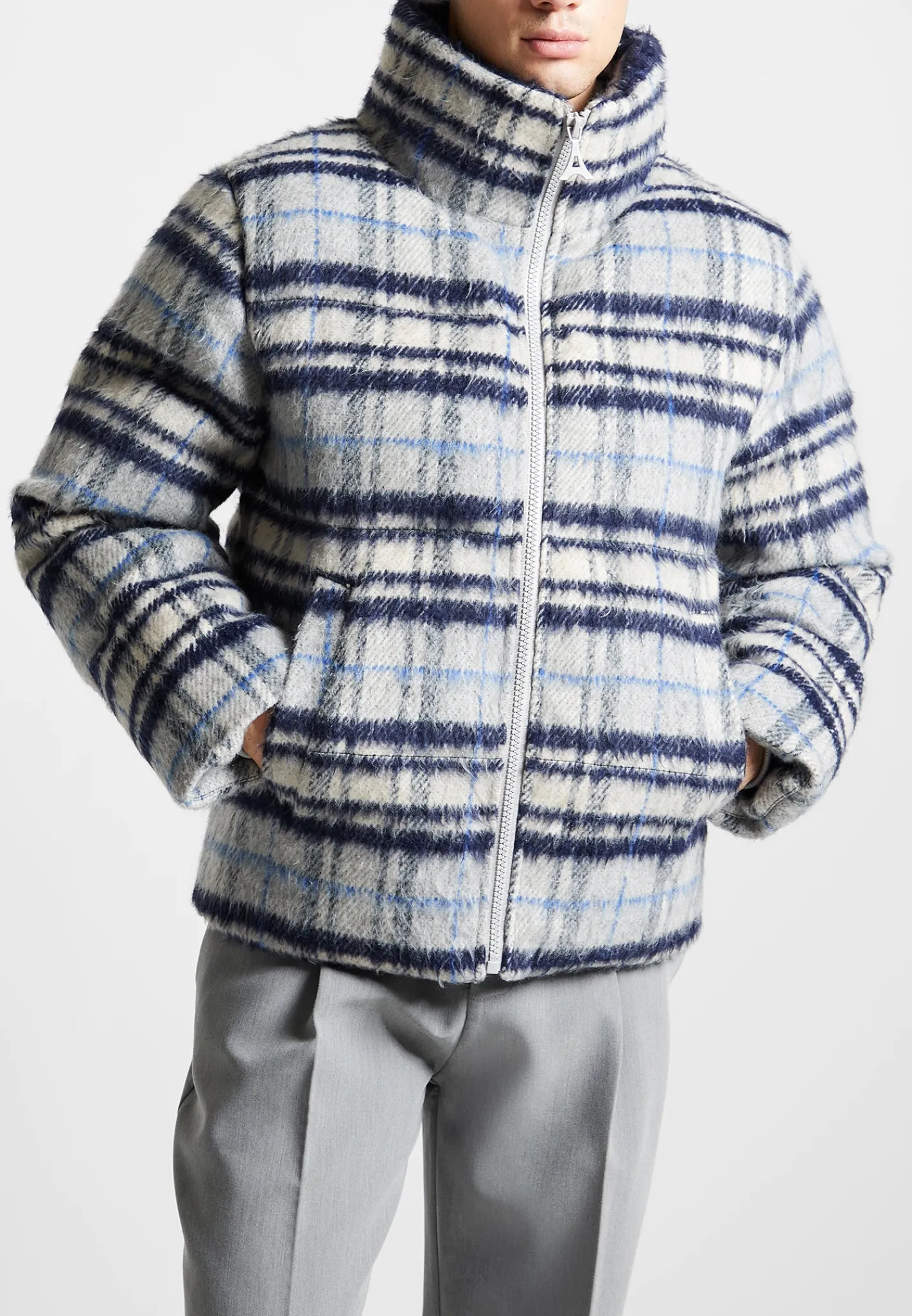 Brushed Check Puffer Jacket -^Manière De Voir Clearance