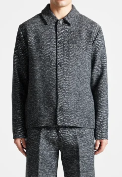 Brushed Herringbone Shacket -^Manière De Voir Discount