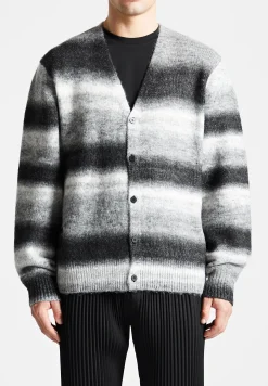 Brushed Knit Ombre Cardigan - /Grey^Manière De Voir Online