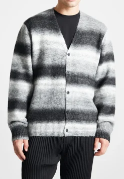 Brushed Knit Ombre Cardigan - /Grey^Manière De Voir Online