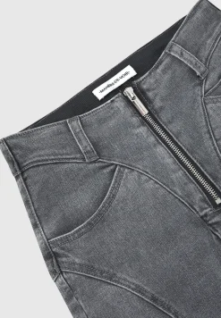 Cargo Pocket Skinny Jeans - Washed Grey^Manière De Voir Fashion