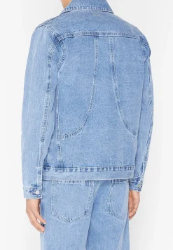 Carpenter Denim Jacket - Mid Wash Blue^Manière De Voir Discount