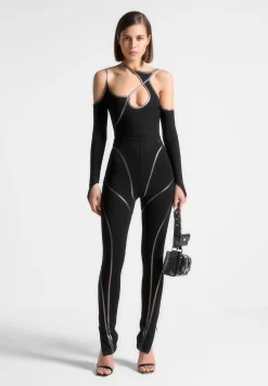 Chrome Piped Contour Leggings -^Manière De Voir Online