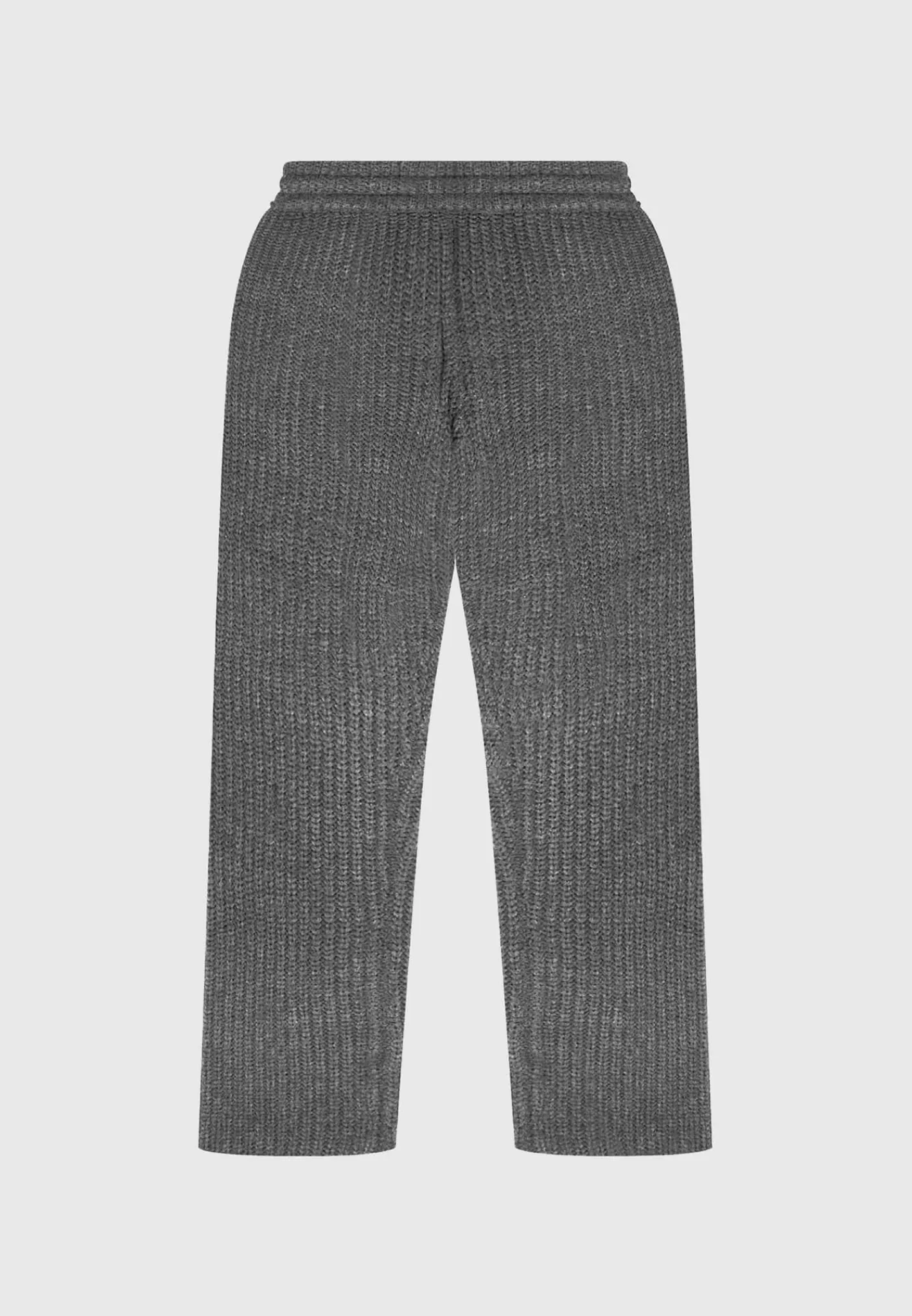 Chunky Knit Straight Leg Joggers - Charcoal Grey^Manière De Voir Outlet