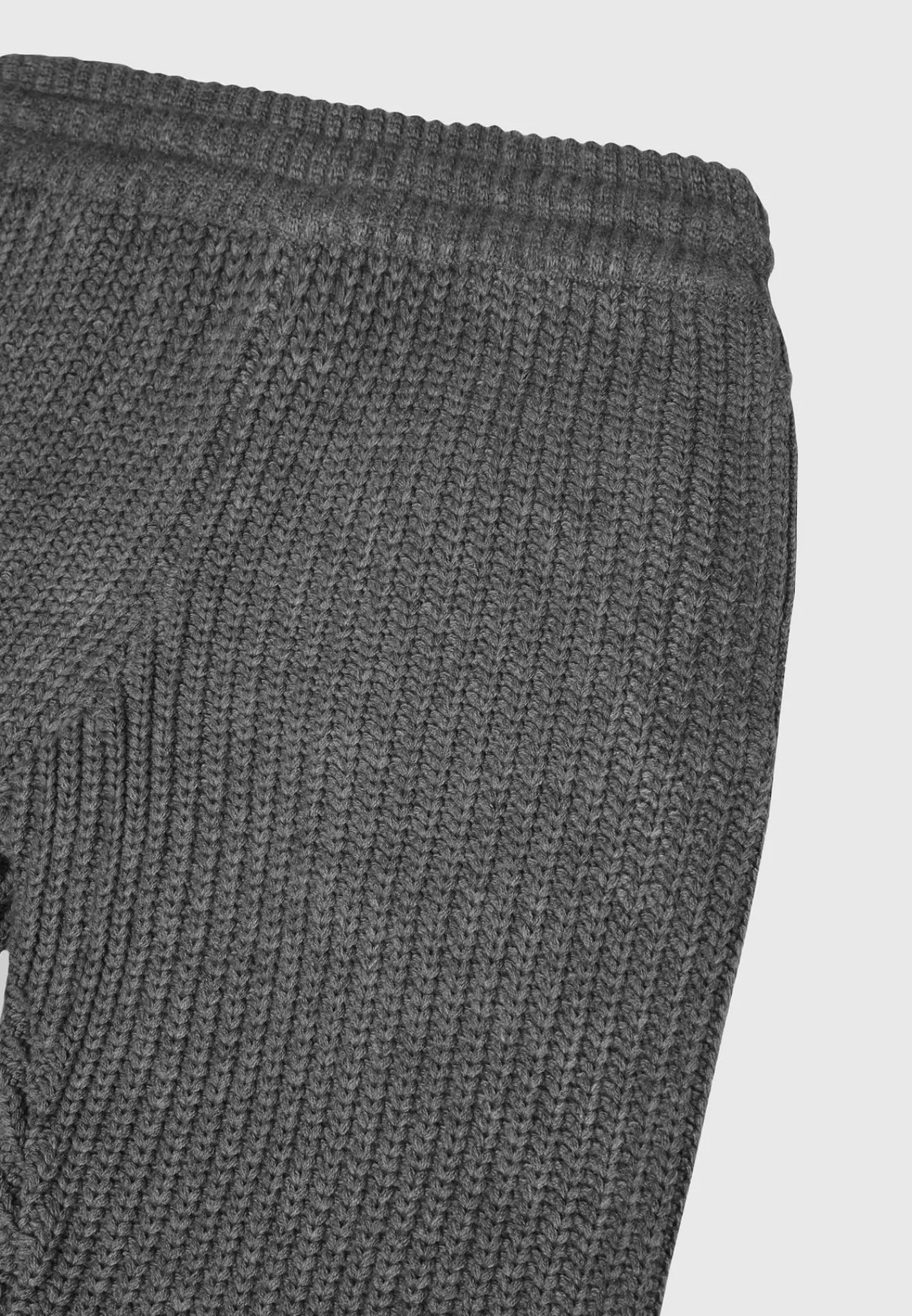 Chunky Knit Straight Leg Joggers - Charcoal Grey^Manière De Voir Outlet