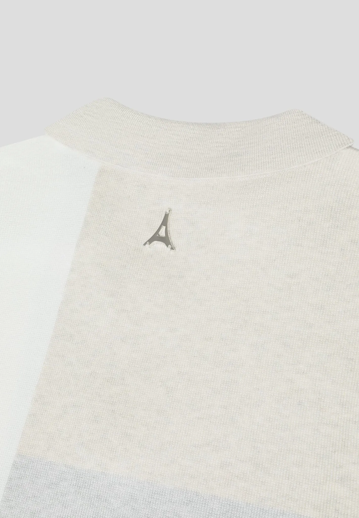 Colour Block Knit Revere Polo Top - /Grey^Manière De Voir Online