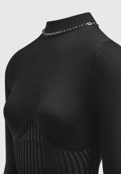 Contour Knit Bodysuit with Chain -^Manière De Voir Outlet