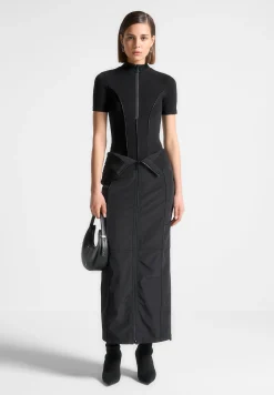 Contour Nylon Midaxi Skirt -^Manière De Voir Outlet