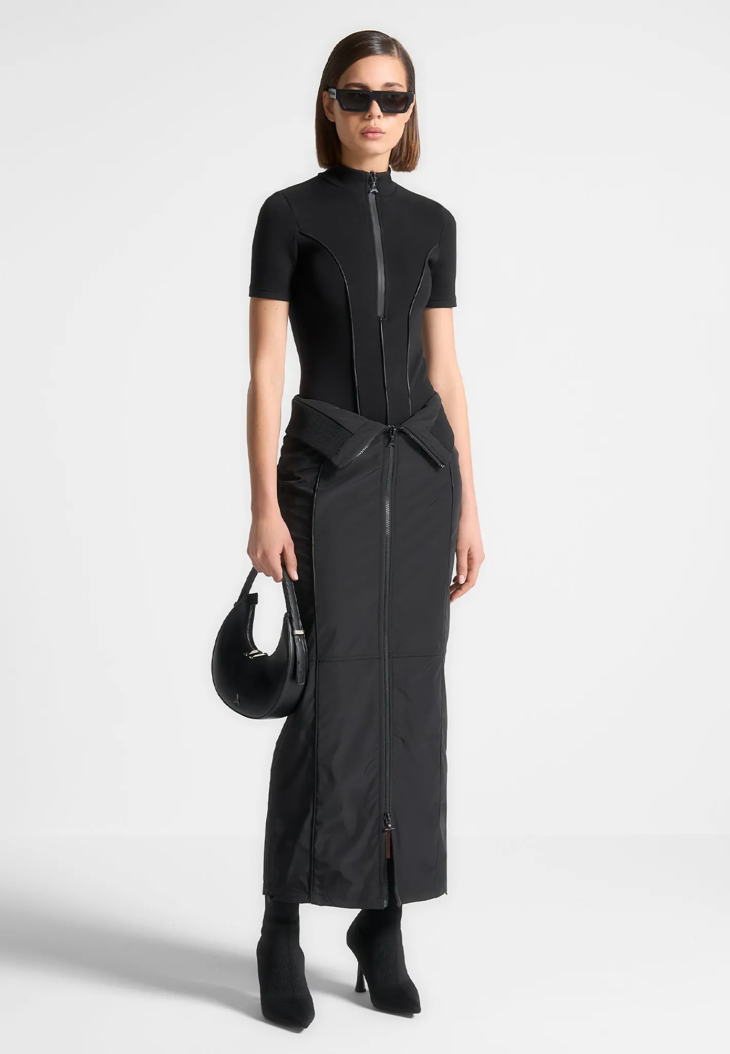 Contour Nylon Midaxi Skirt -^Manière De Voir Outlet