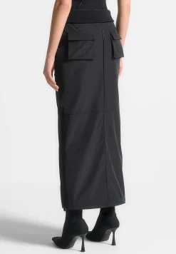 Contour Nylon Midaxi Skirt -^Manière De Voir Outlet