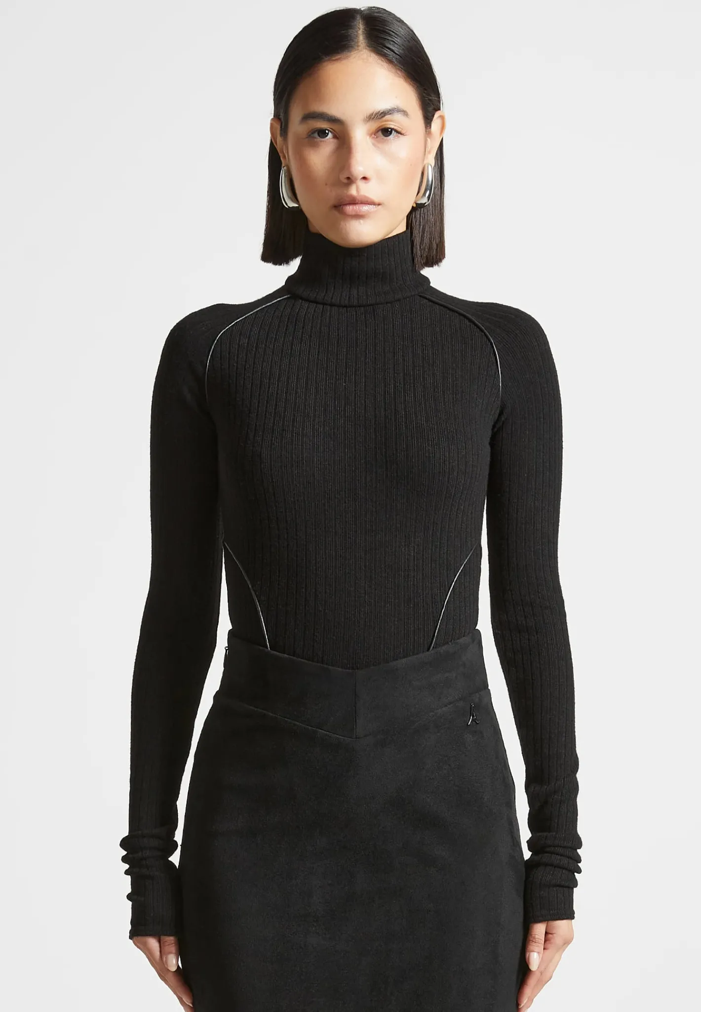 Contour Piping Rib Bodysuit -^Manière De Voir Clearance
