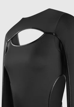 Contrast Binding Cut Out Mini Dress -^Manière De Voir Fashion