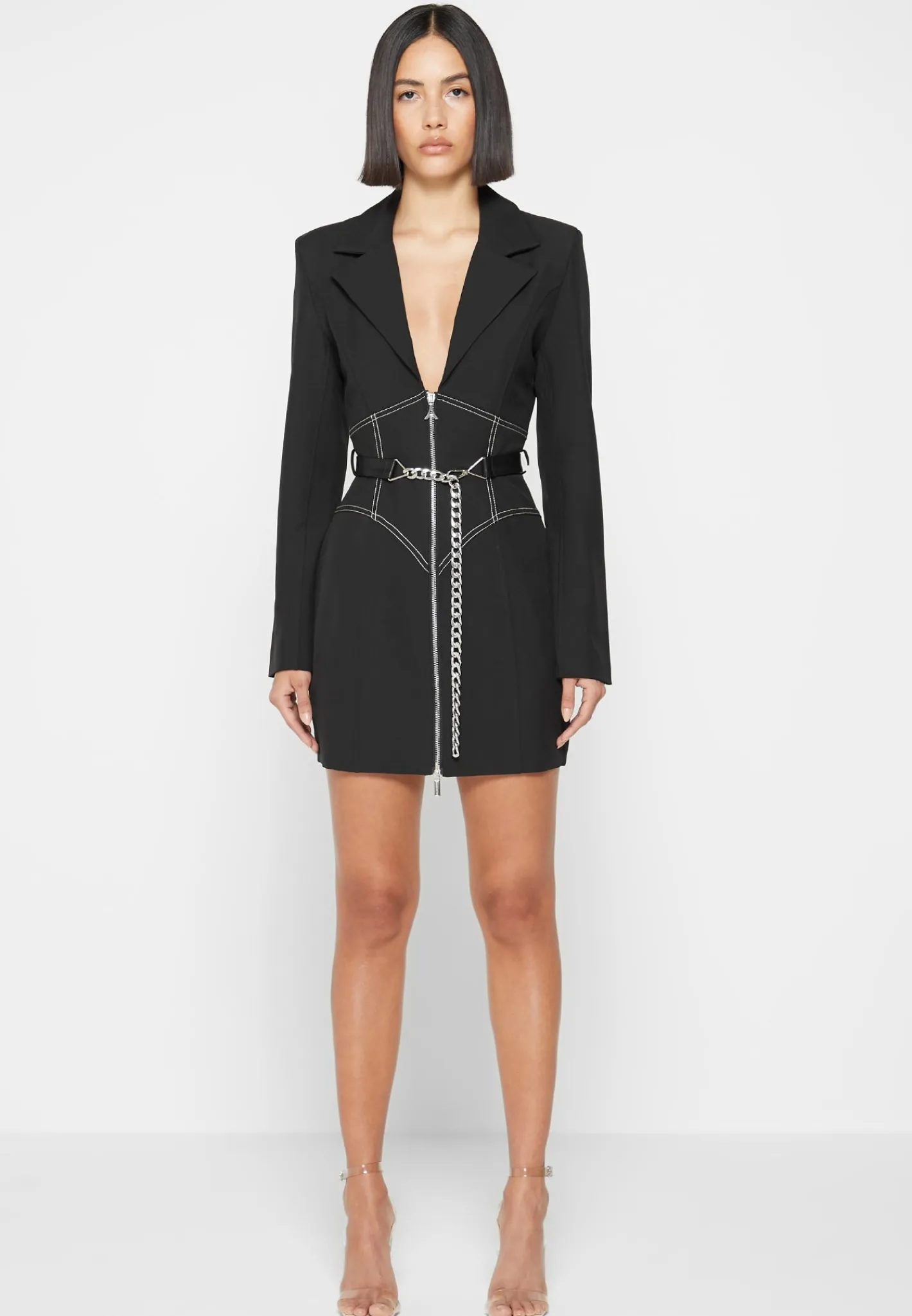 Corset Blazer Dress with Chain -^Manière De Voir Discount